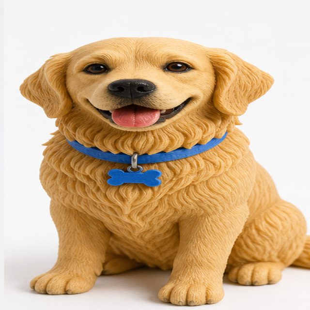 Custom 3D printed pet figurine